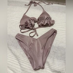 Ophelia Swimwear Mauve Bikini Set